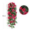 Artificial Rattan Vine Decoration Wall Hanging Roses Home Decor Wedding Door Christmas Fake Flower
