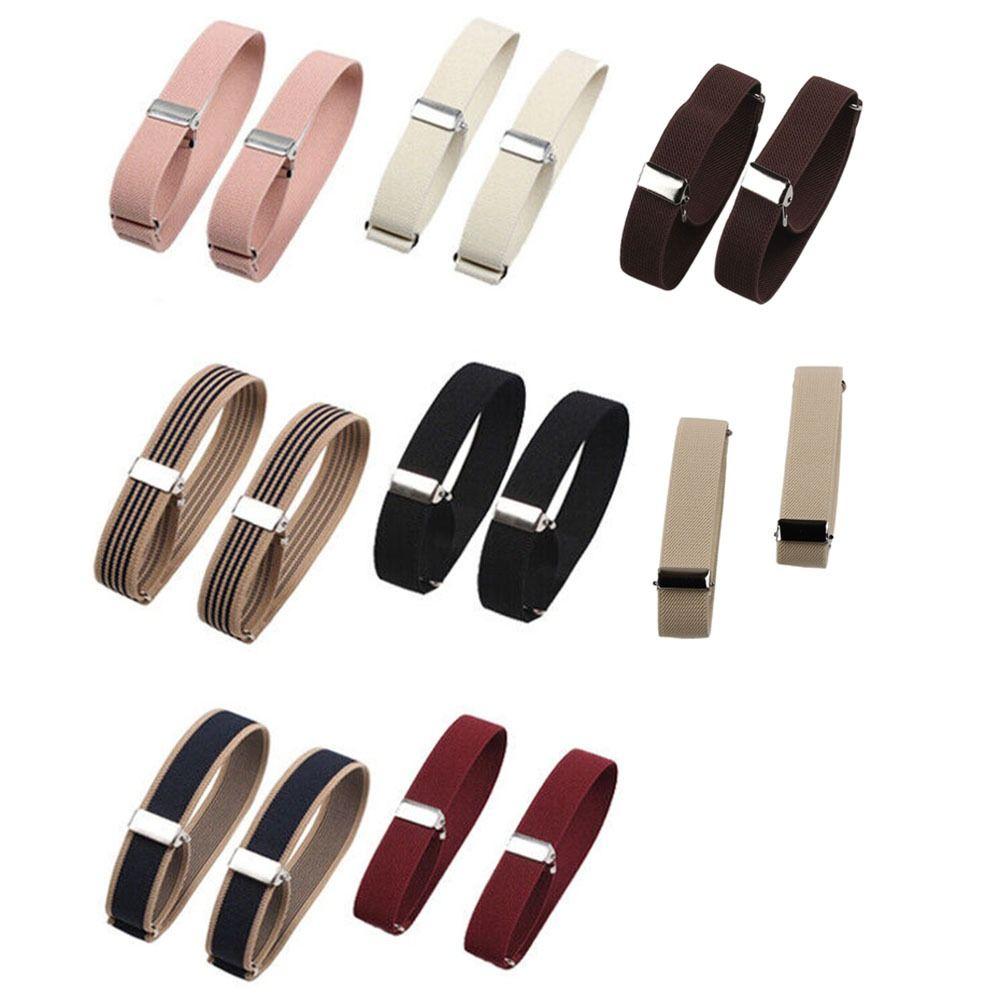 Shirt Sleeve Loops Armbands Elastic Arm Band Sleeve Band Adjustable Shirt Sleeve Holders Elastic