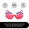 4Flaunt UV Protective Cute новейшие и стильные овальные солнцезащитные очки с радужным дизайном для детей | Возраст: 3+ года