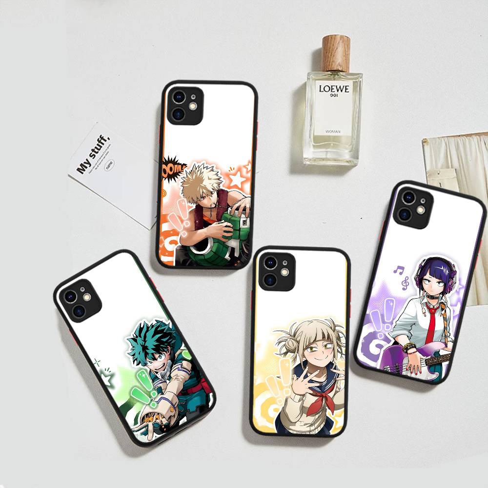 Моя геройская академия Кацуки Бакуго Чехол для телефона My Hero Для IPhone 16 Pro Max Чехол 11 12 13 14 15 Pro Plus X XS MAX Чехол Матовый чехол