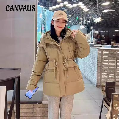 Зимняя одежда больших размеров из хлопка, женская куртка из хлопка в гонконгском стиле со свободной талией, куртка средней длины