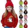 Halloween Day Girls Round Neck Pullovers For Kids Printed Baby Tops
