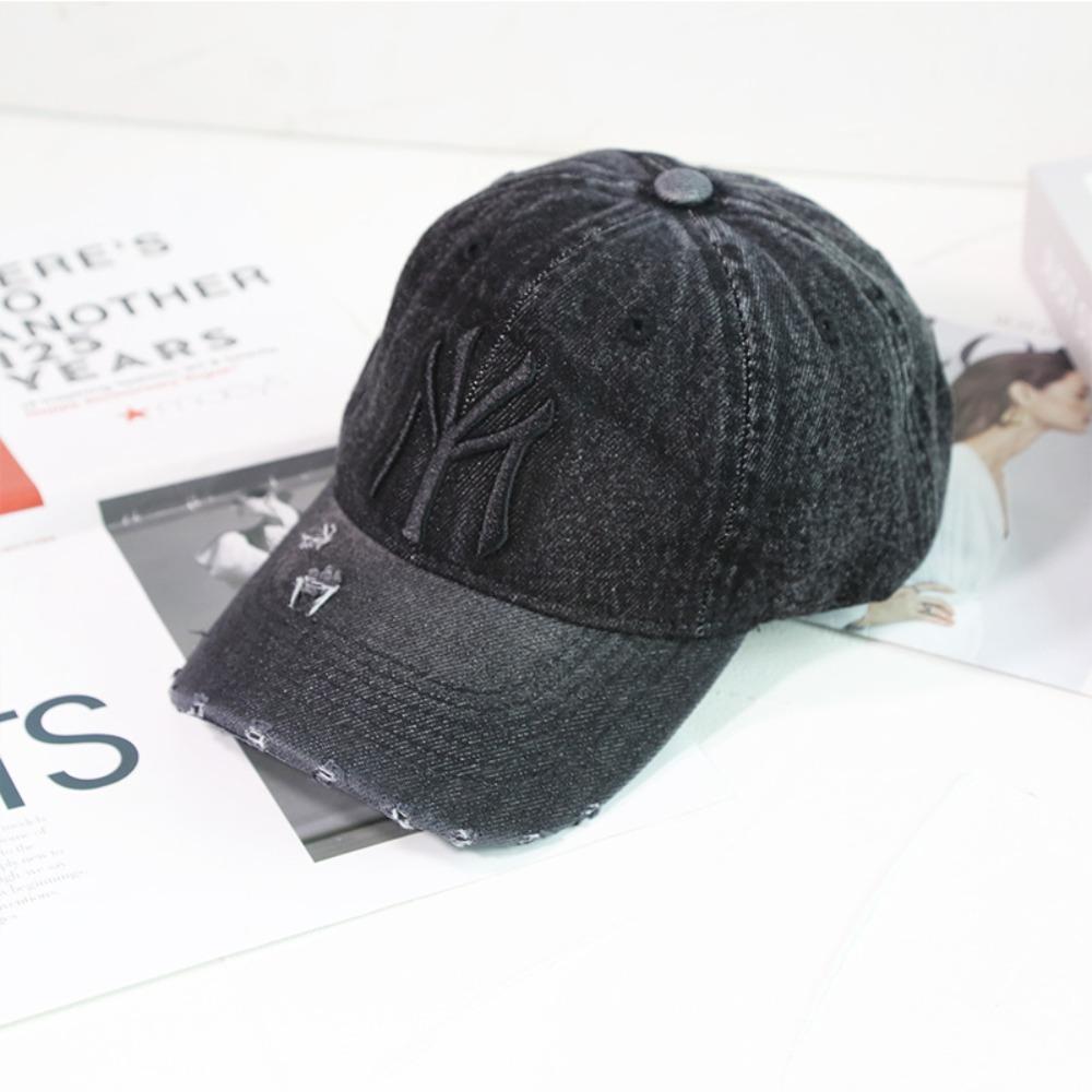 New Denim Fabric Washed Denim Baseball Cap Non Fading Washable Cowboy Baseball Cap Soft Breathable Soft Top Sunshade Hat