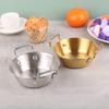 1 шт., кухонная чаша в корейском стиле, прочная миска для рисового вина из нержавеющей стали, бытовые тарелки для закусок с двойными ушками для кухни