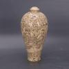 Song Dynasty Dangyangyu White Glaze Plum Vase - Wood Grain Jiao Tai Replica, Porcelain Chinese Antique Ornament Collection