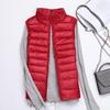 МОДА 2024 новый легкий и тонкий пуховик женская одежда, жилет с воротником-стойкой большой размер пуховый жилет подкладка универсальная Одежда