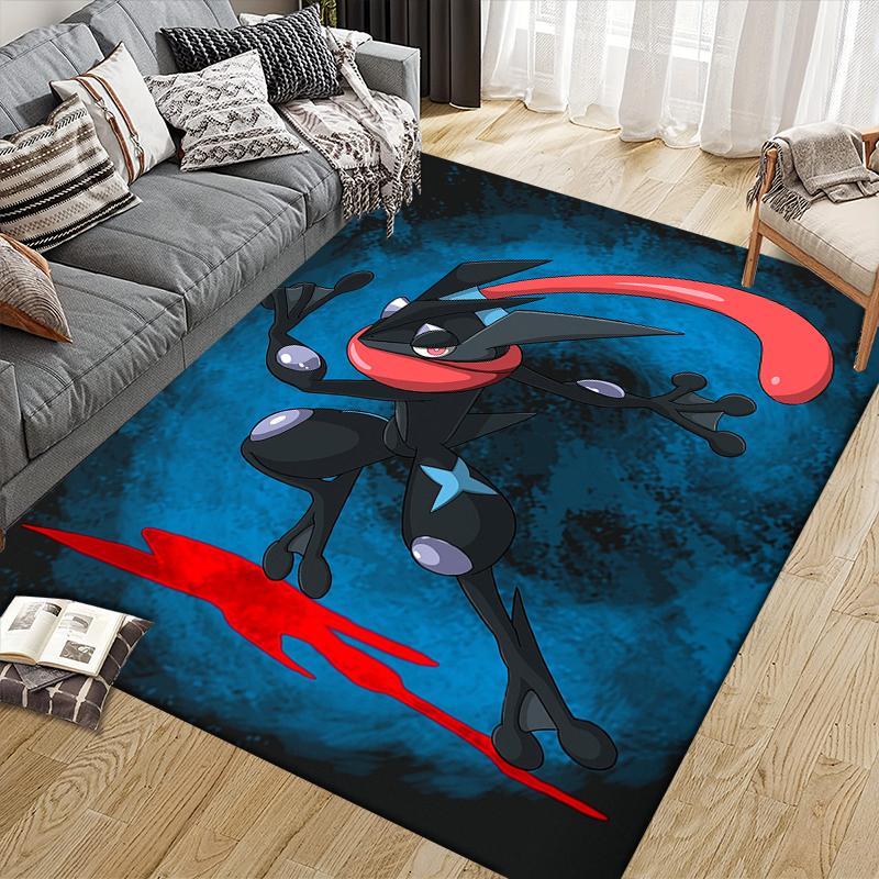 Greninja Battle Square Area Rug, Non-Slip Floor Mat for Home Decor, Perfect Gift for Greninja Fans.chl