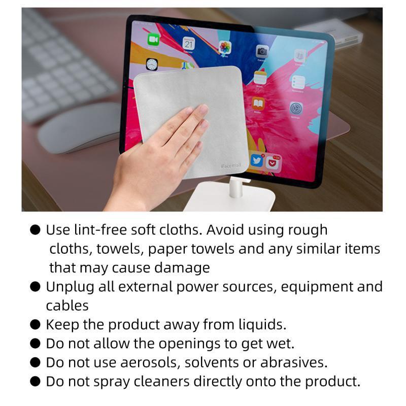 FONKEN Универсальная ткань для полировки для iP 13 12Pro Pad Mini Mac/book Air Screen Display Camera Полировка Чистящая салфетка