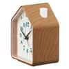 Seiko Clock Будильник настольные часы аналоговые коричневые деревянные зерна 110 x 86 x 63 мм PYXIS NR453B