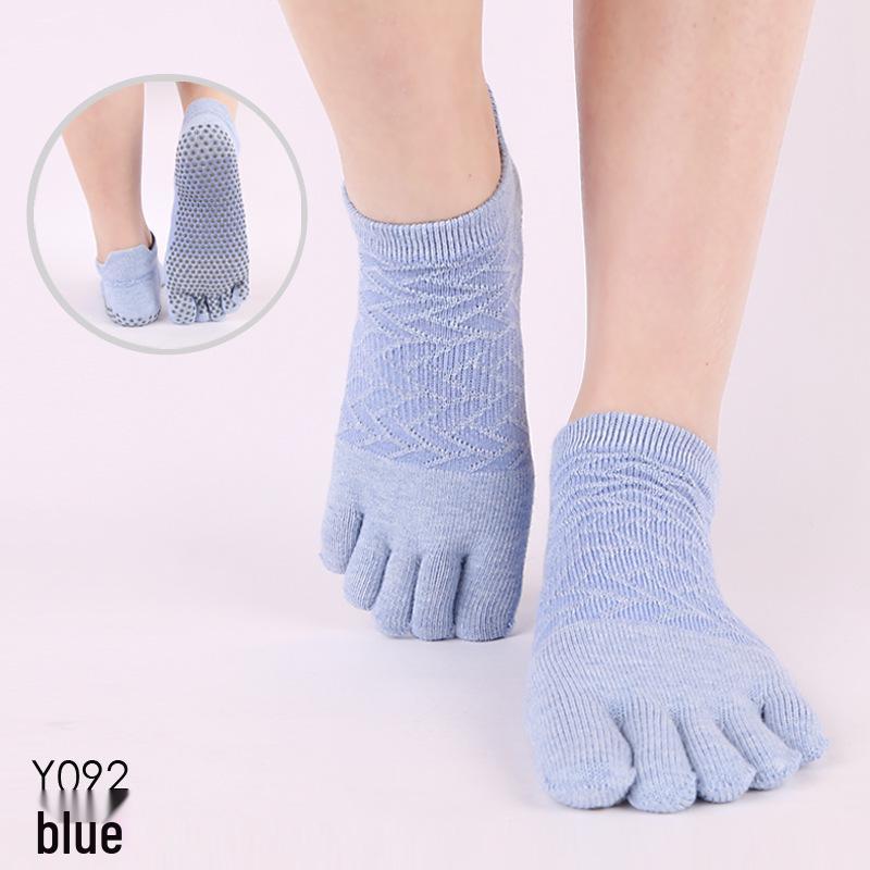 Носки ToeSox с открытой спиной, нескользящие, для йоги и пилатеса, с пятью пальцами — всесезонное качество