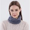 Fashion Versatile Solid Color Scarf Winter Warm Neck Cover Thickened Double Layer Cold Cycling Mask Unisex