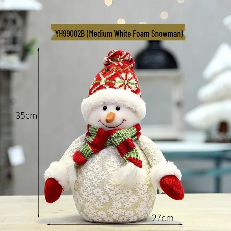 Серия «Рождественская снежинка»: Снеговик, Санта и Олень - Ёлочные игрушки для праздничного декора