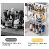 Cosmetics Storage Rack Easy Assembly Large Capacity Sturdy Bathroom Kitchen Organizer Shelf for Home