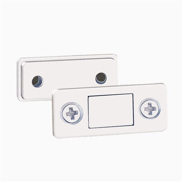 2pcs/Set Strong Magnetic Door Closer Punch Free Door Catch Latch Door Magnet for Furniture Cabinet Cupboard with Screws Ultra Thin