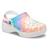 Crocs Classic Clog Lightweight & Comfortable Sneaker Sandals Women's Blue Orange Cloud Tie-Dye Print