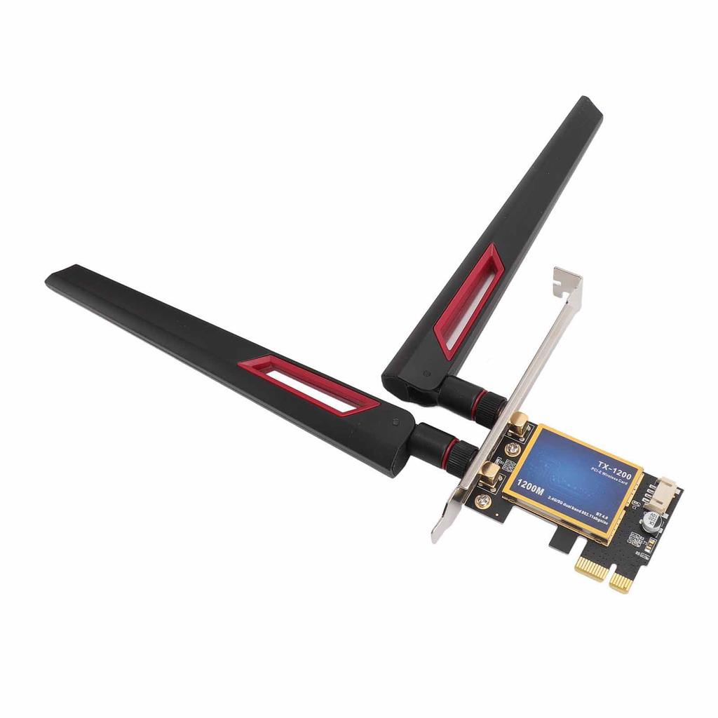 Сетевая карта WiFi 7260AC 2,4 ГГц 5 ГГц Bluetooth 4.0 1200 Мбит/с PCIe X1 Беспроводная сетевая карта с двойной антенной 10 дБи для ПК