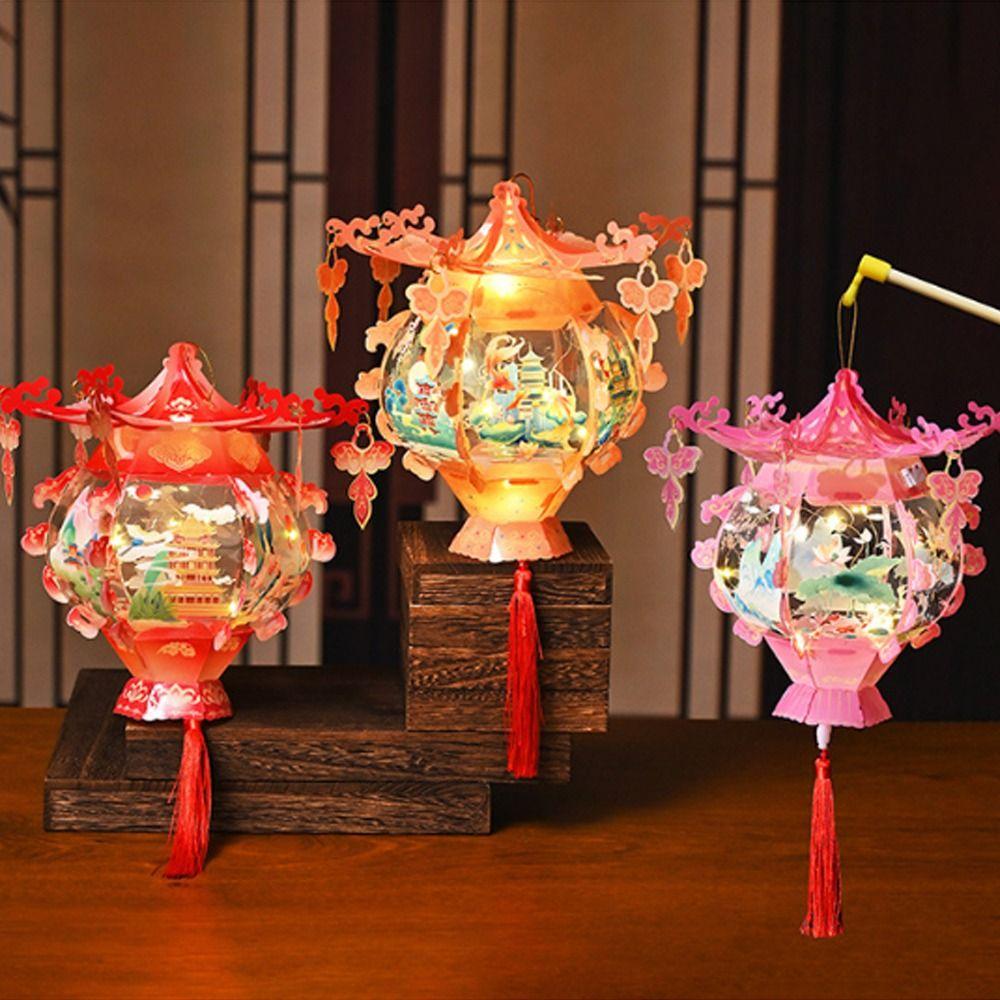 Китайский стиль Новый год Портативный Фонарь Традиционный Праздничный Фонарь Домашний Новогодний Подарок