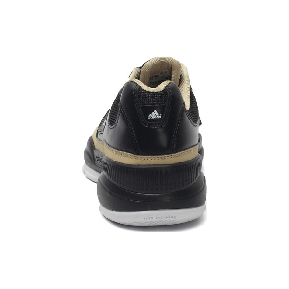 adidas Круглый носок На шнуровке Нескользящие Прочные Низкие Баскетбольные кроссовки Мужские кроссовки Черные D73917