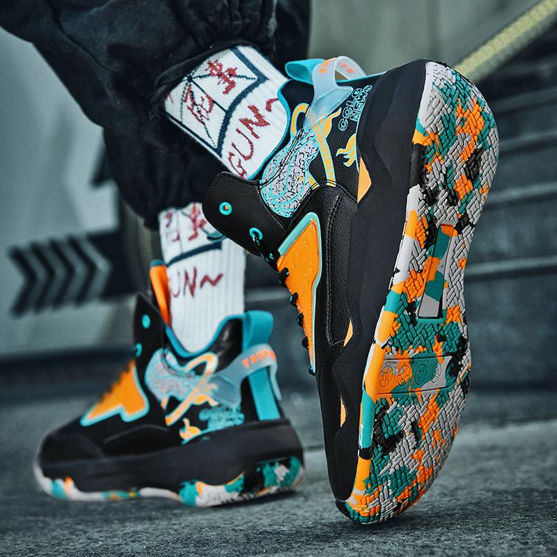 Баскетбольные бутсы унисекс 36-45, высококачественная молодежная кожаная нескользящая баскетбольная спортивная мужская обувь