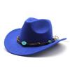 Шляпа Ковбоя из Ювелирных Изделий Шерстяная Шляпа-Цилиндр с Завитком Этнический Стиль Шляпа-Цилиндр с Изогнутыми Полями Тибетская Дорожная Шляпа Западная Шляпа Ковбоя