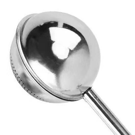 Просеиватель для муки из нержавеющей стали, одноручное управление, быстрое просеивание муки, сито для пекарей, сферическая палочка для пыли, санитарный кухонный инструмент