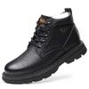 Зимние новые мужские ботильоны мотоциклетные меховые плюшевые теплые классические модные зимние ботинки осенние мужские повседневные рабочие ботинки для улицы