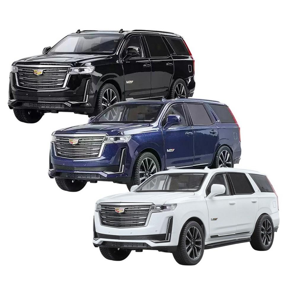 1:24 Diecast Cadillac Escalade 5th Gen SUV Alloy Pull-Back Car Model, White
