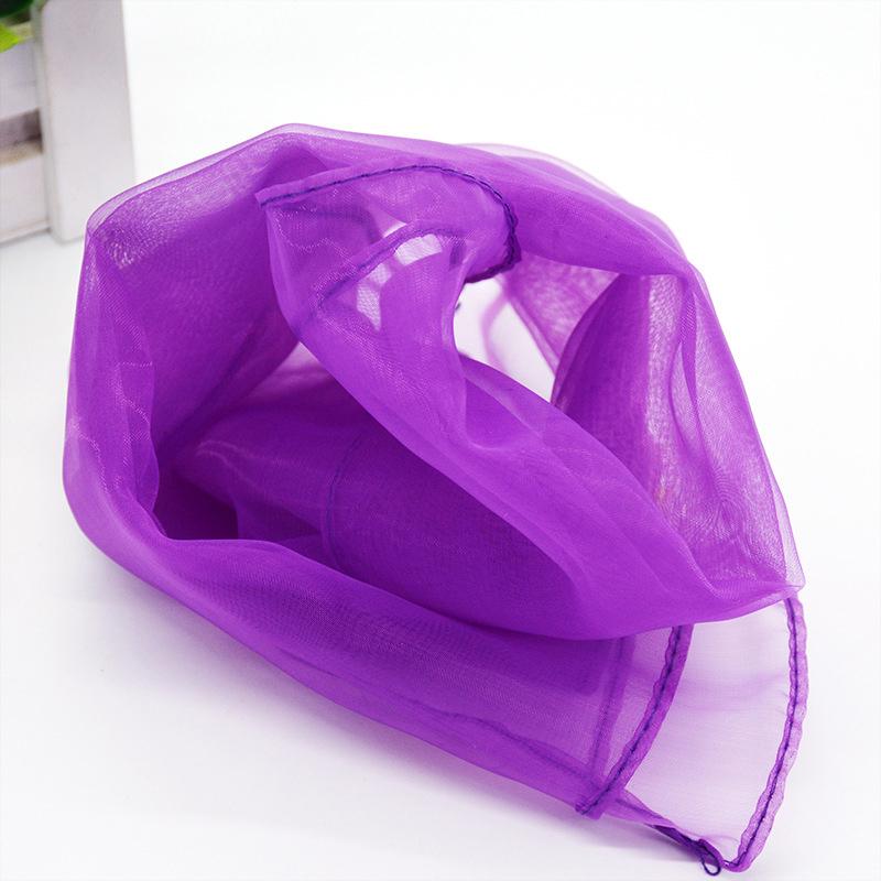 40-65 см Летняя мода шифоновый шарф в горошек женский головной убор квадратный шарф платки женские резинки для волос шейный платок платки