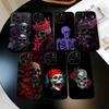 Фиолетово-красный Серебристый Чехол для телефона S-Skull для iPhone 17, 16, 15, 14, 13, 12, 11 Plus, Pro Max, Другие Мягкий Черный Чехол