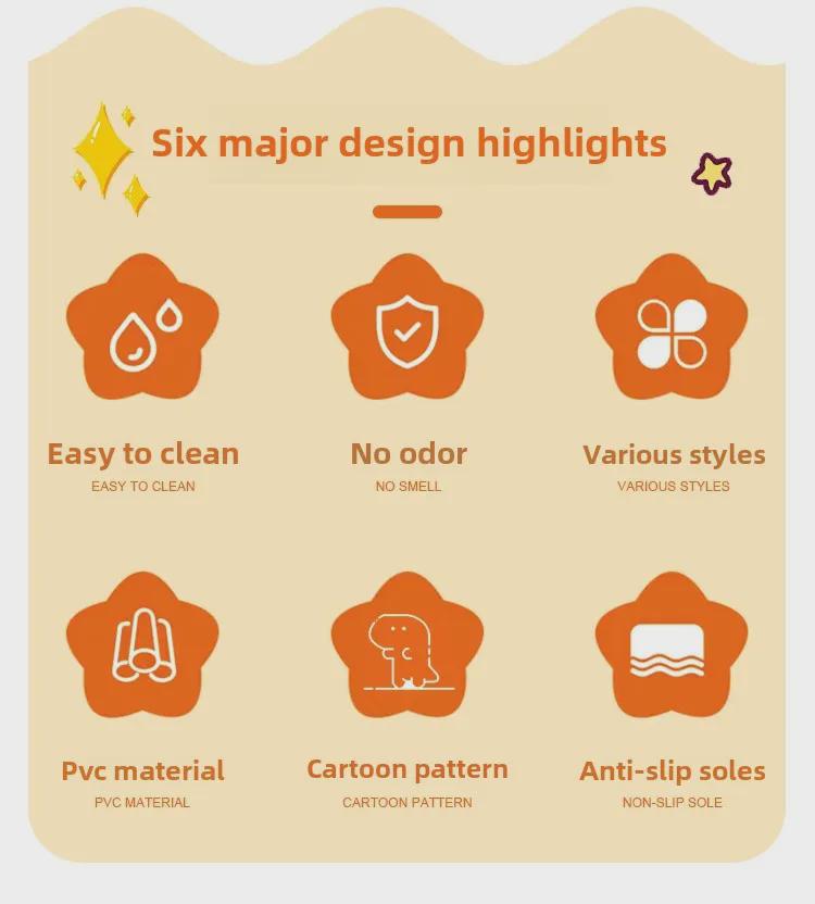 Водонепроницаемые резиновые сапоги с героями мультфильмов для детей - прочная конструкция средней высоты для мальчиков и девочек