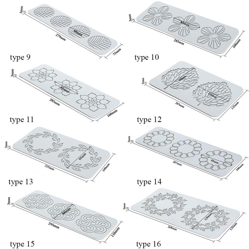 Leaf Baking Molds Sugar Dessert Silicone Mould Cake Lace Mold Cake Decorating Tools Fondant Mat