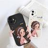 Тонкий кожаный чехол с рисунком красивой девушки, мягкий силиконовый чехол из искусственной кожи для iPhone Samsung Huawei Honor Xiaomi Redmi OPPO Realme Vivo