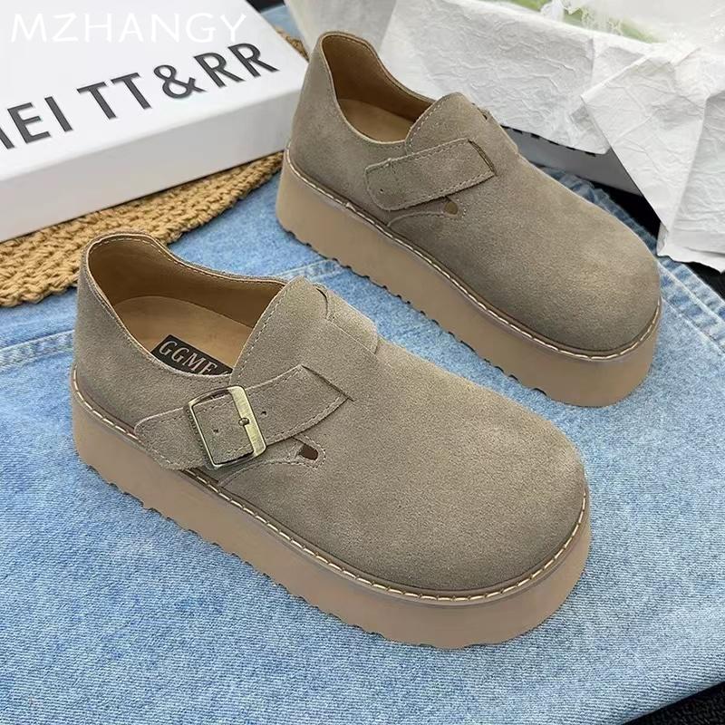 Замшевые женские туфли на плоской подошве, повседневные ботильоны на платформе, женские модные кроссовки 2024 года, зимние удобные кроссовки для бега, новые женские туфли Zapatillas