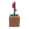 3D Printed Charming Pixelated Rose Pixel Art Design Home Decor Holiday Gift Item | Retro Aesthetic | Crafted Pixel Rose Staue