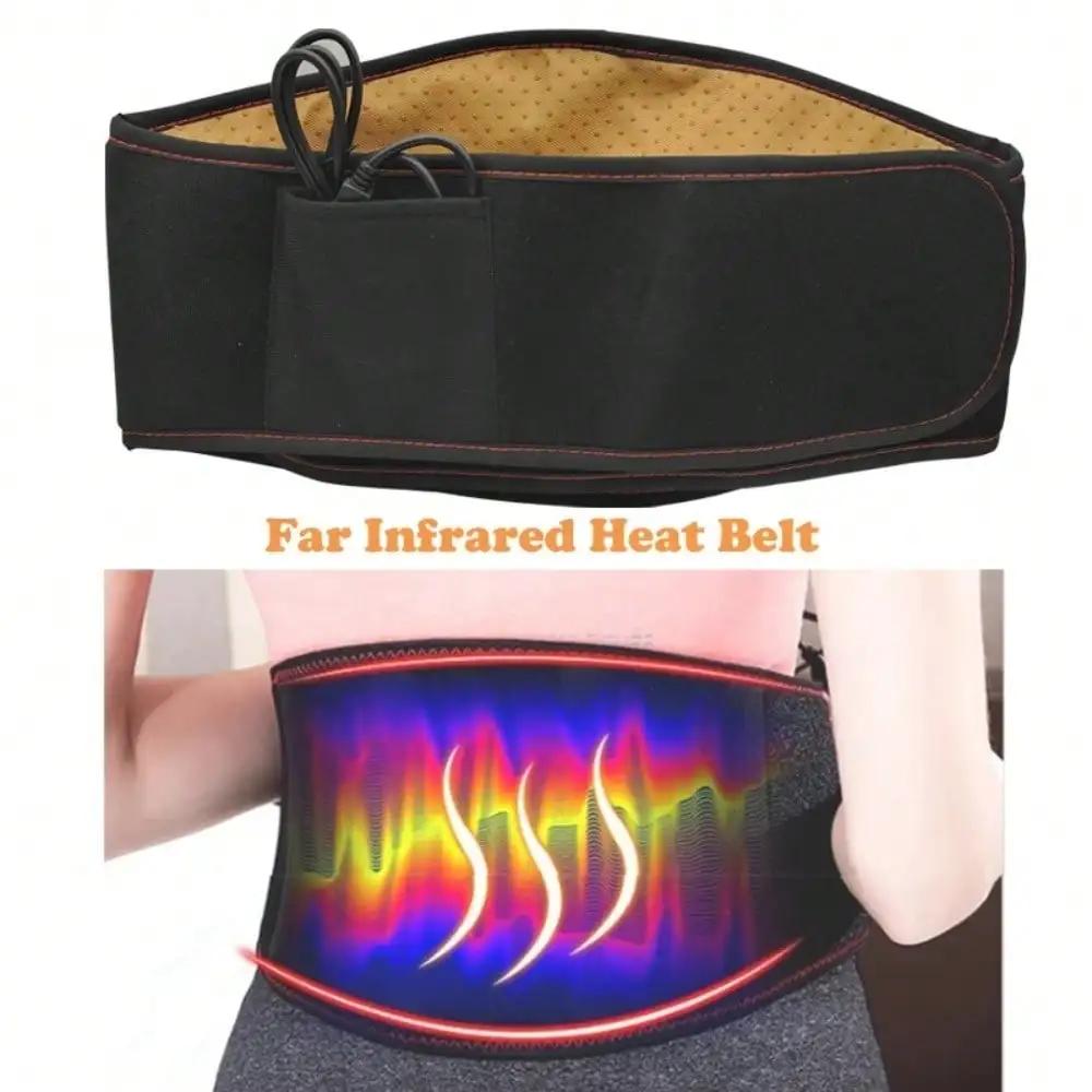 USB Electric Tropical Belt For Women And Men, Heated Waist Support Straps, Warm Velvet Thermal Pad
