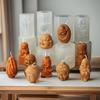 3D Maitreya Buddha Candle Silicone Mold DIY Buddha Statue Resin Gypsum Concrete Mold Mould Home Garden Decorations Craft Mold