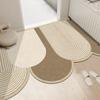 Simple Cream Air Scraping Mud Dirt Silk Ring Porch Mat for Household Can Be Cut To Resist Dirt and Wear-resistant Household Floor Mat