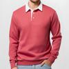 Men’s Long Sleeve Polo Collar Sweatshirt
