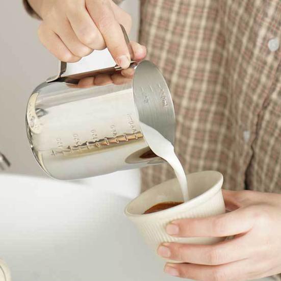 350 мл, 600 мл, 1000 мл, чашка для латте-арт из нержавеющей стали, защита от капель, кувшин для изготовления свечей, высокий