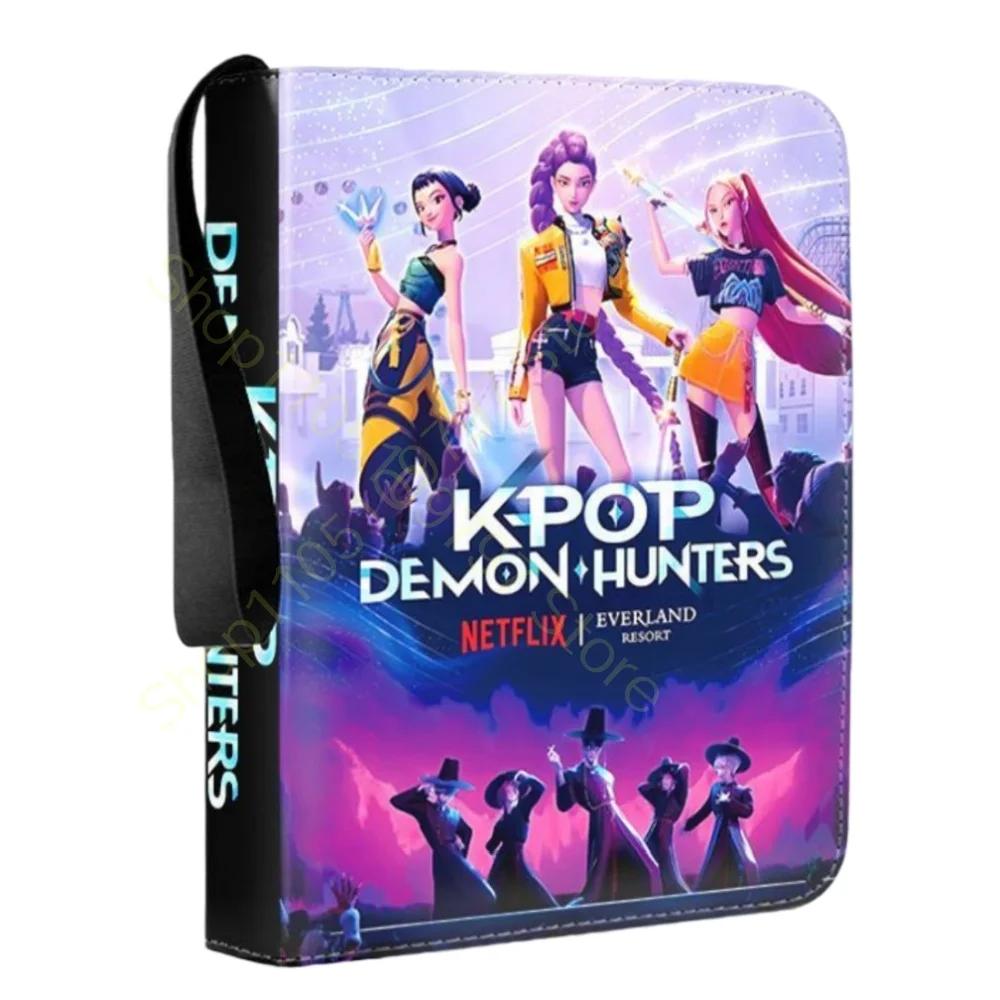 Kpop Охотники на демонов Держатель Папка для карт Аниме Защита для карт Альбомы Папка для коллекций Руми Мира 400 шт. Книга-держатель для карт Игрушки для детей Подарки