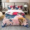Japanese Ukiyoe Theme Duvet Cover Queen King Size Printed Bedding Set Kids Bedroom Decor Japanese Style 3 Pcs With 2 Pillowcases
