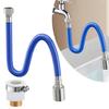 360-degree Rotating Faucet Extender Flexible Hose Design Bend Freely Leakproof Universal Easy To Install Bathroom Kitchen Faucet Attachment