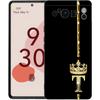Чехол для телефона Google Pixel 8 A 7 6 Pro 6A 5G черный мягкий противоударный чехол TPU Shell Coque Diamond Crown Letter Letters