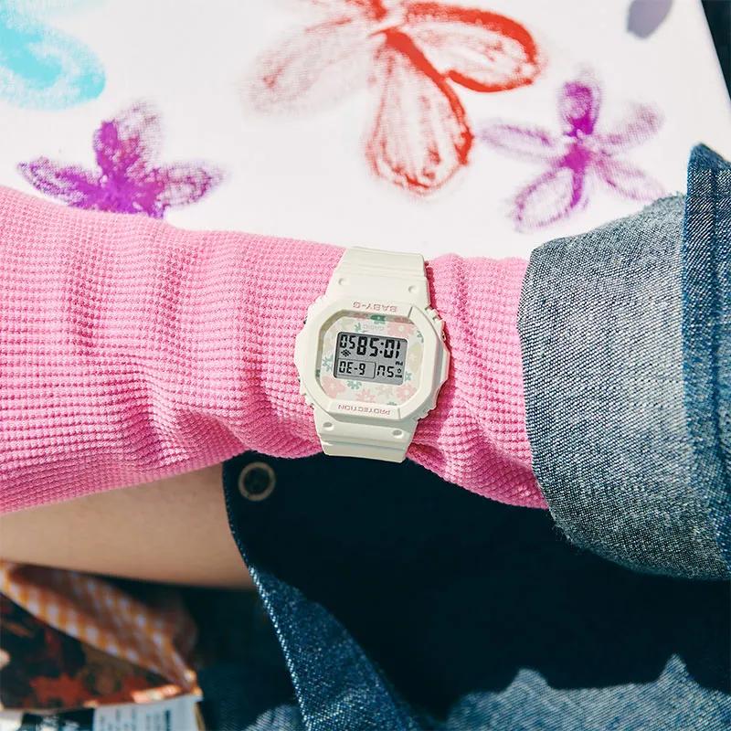 CASIO Women's BABY-G White Watch BGD-565RP-7PR (Unisex) Japanese Korean Watches BGD 565RP 7PR