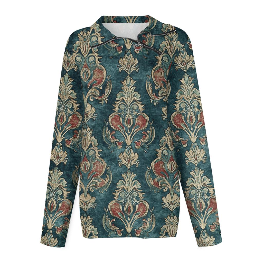 Женская футболка, свободный пуловер, спортивные топы, повседневный топ с V-образным вырезом и длинным рукавом с принтом