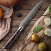 3pcs Stainless Steel Multi-purpose Knife Extremely Thin Sharp Fruit Knife Santak Carving Knife Color Tree Grain Handle Kitchen Quality Knife Set