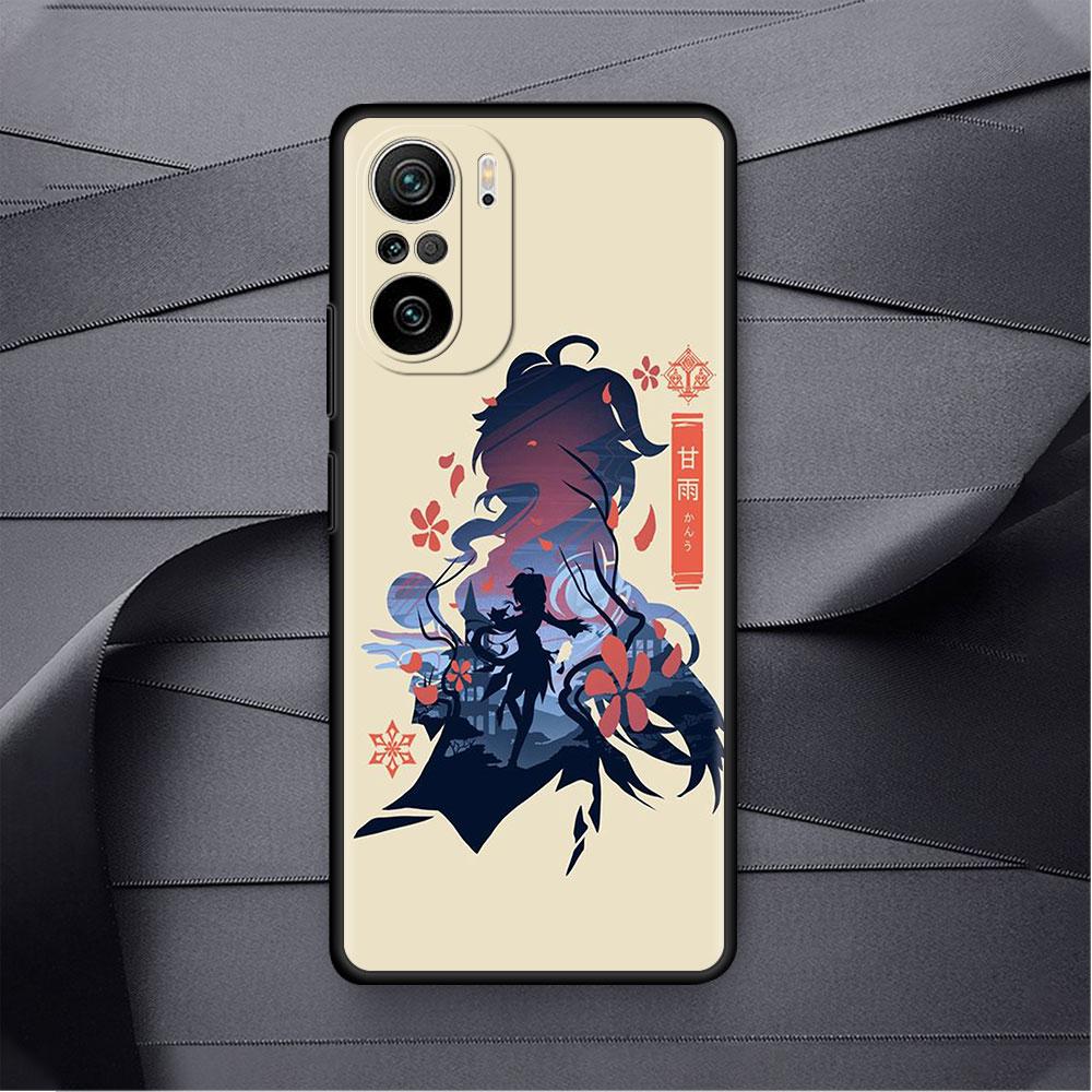 Милый чехол с рисунком аниме Genshin Impact для Xiaomi Redmi Note 11 10 9S 9 K40 Pro 7 8 9A 9C 8T 9T 10C 10Pro, силиконовый чехол для телефона