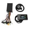 Electric Motor Controller Kit 15A Controller LCD GD02 Color Display with 130X Thumb Throttle for 36V
