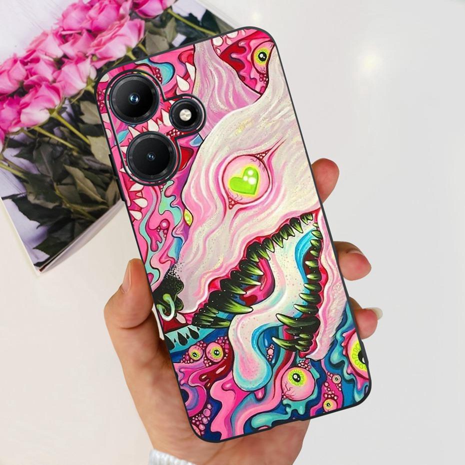 Милый Чехол Для Телефона Для Infinix Hot 30i Hot30 30 Play NFC 2023 Мягкий Силиконовый ТПУ Задняя Крышка Для Infinix Hot30i Hot 30 30Play