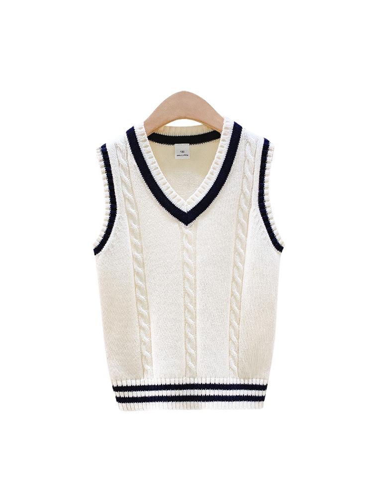 Унисекс вязаный школьный жилет: Теплая школьная форма для весны и осени